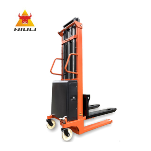 NIULI الاقتصادية البليت رافعة شوكية هيدروليكية شاحنة شبه مكدس كهربائي أرخص الأسعار