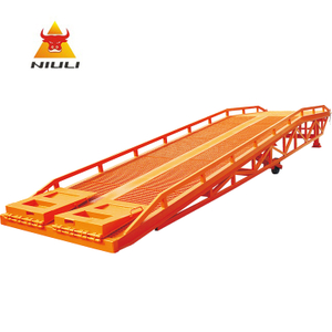 NIULI Yard Dock Warehouse الهيدروليكية Yard Ramp Container 6-15 T Dock Ramp Mobile Loading Ramp للرافعة الشوكية