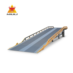 NIULI 10 Ton Mobile Yard Loading منحدر قابل للتعديل للرافعة الشوكية للحاويات